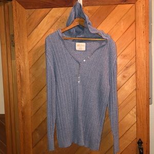 Natural Reflections long sleeve slate blue sweater